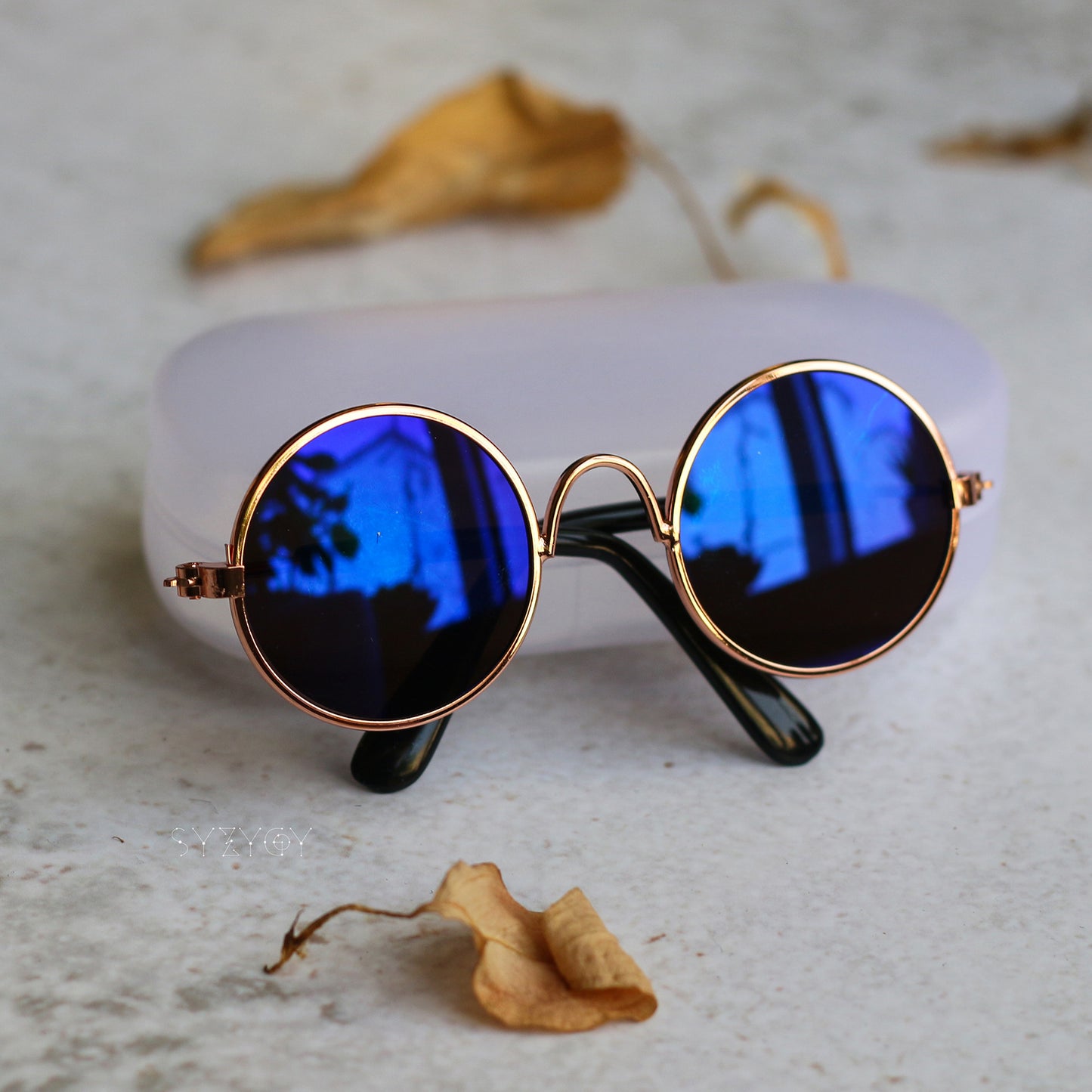 Blythe Round Sunglasses – Mini Retro Doll Glasses for 1:6 Dolls
