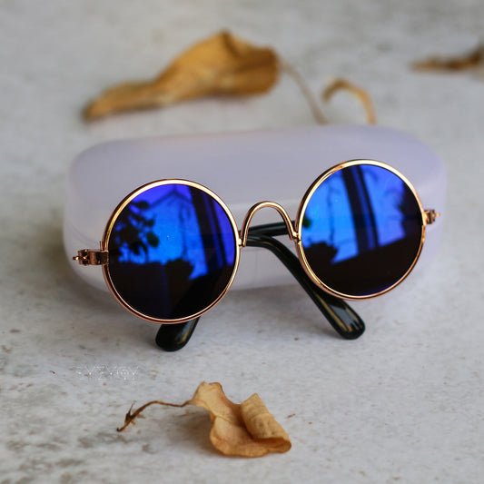 Blythe Round Sunglasses – Mini Retro Doll Glasses for 1:6 Dolls