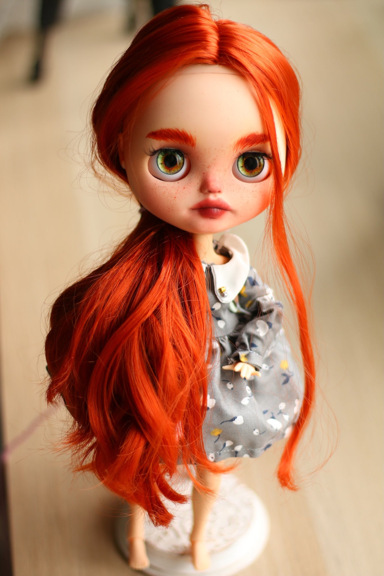 Rowan – Custom Blythe Doll – OOAK – 28 cm (3 Outfits)