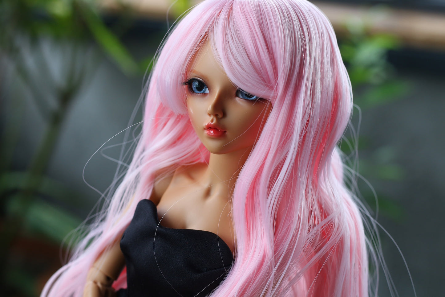 BJD Wig – Candy Pink | Cap 7–8 inch