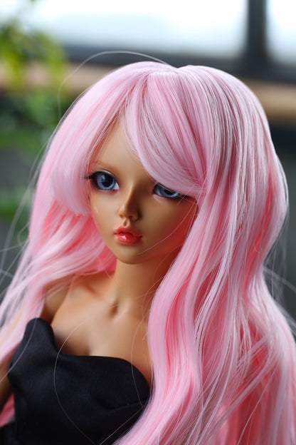BJD Wig – Candy Pink | Cap 7–8 inch