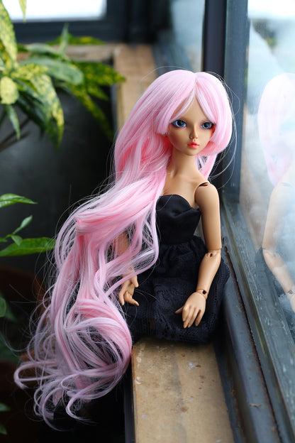 BJD Wig – Candy Pink | Cap 7–8 inch