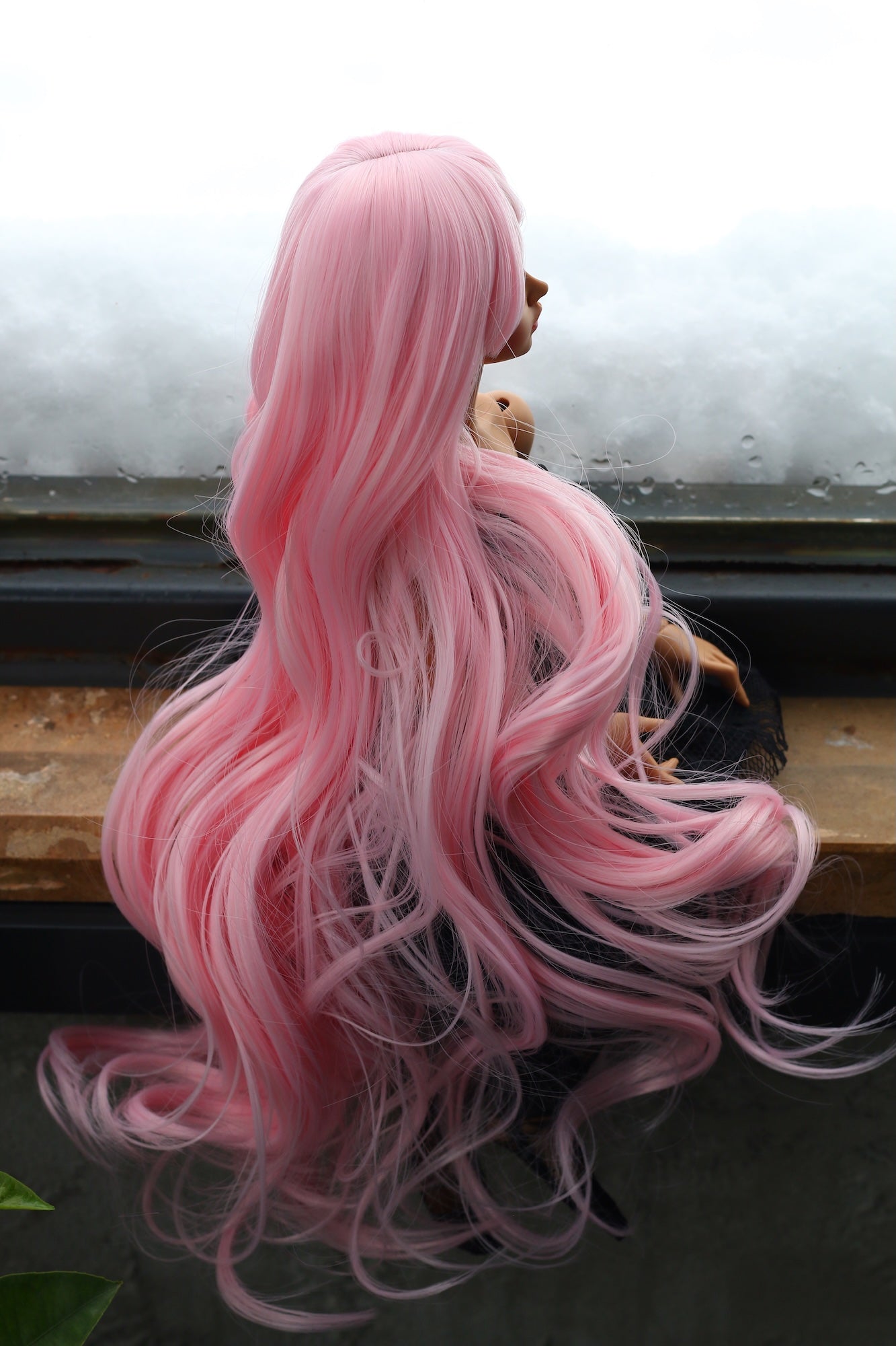 BJD Wig – Candy Pink | Cap 7–8 inch