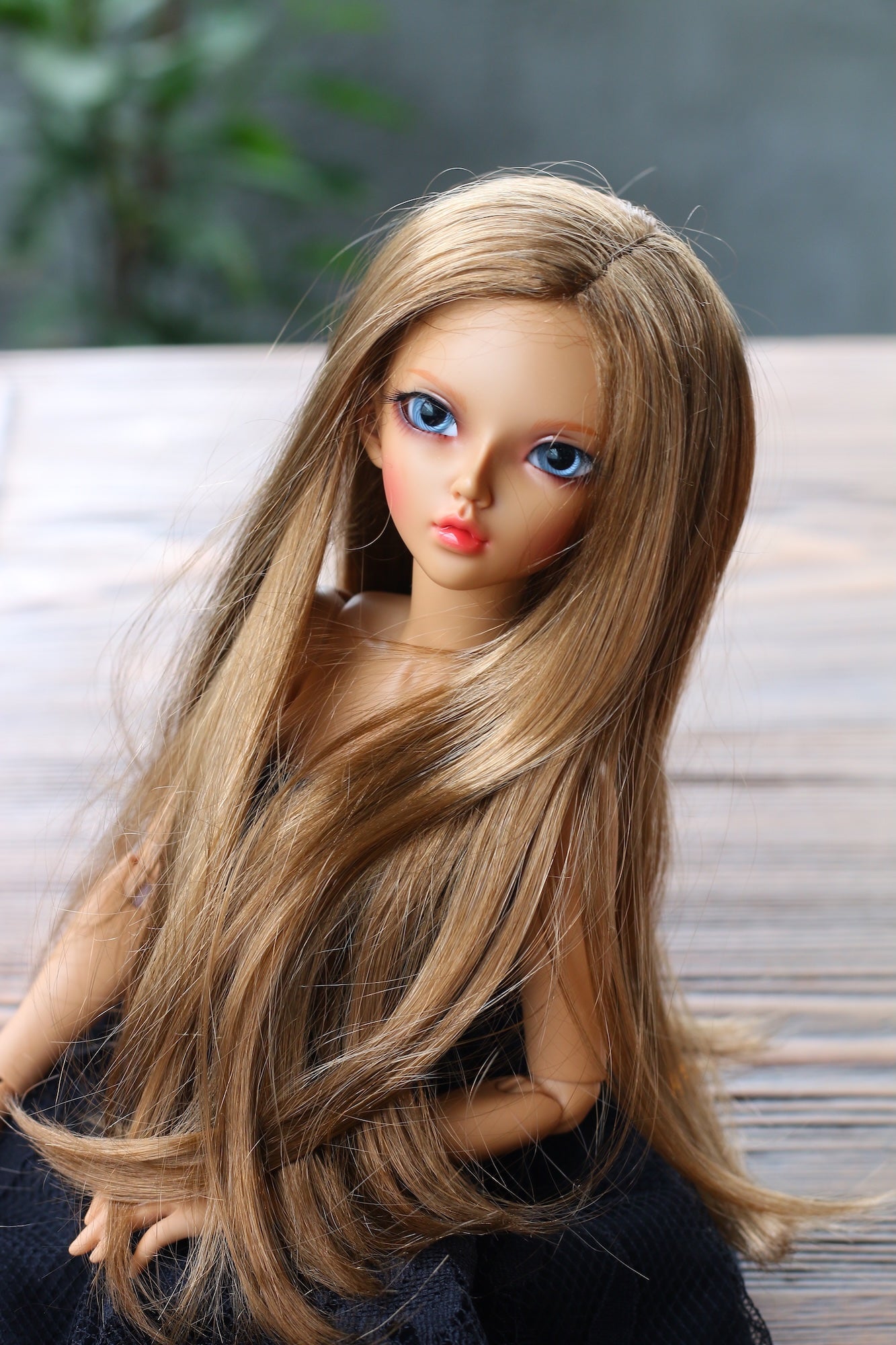 BJD Wig – Hazel Extra Soft | Cap 7–8 inch