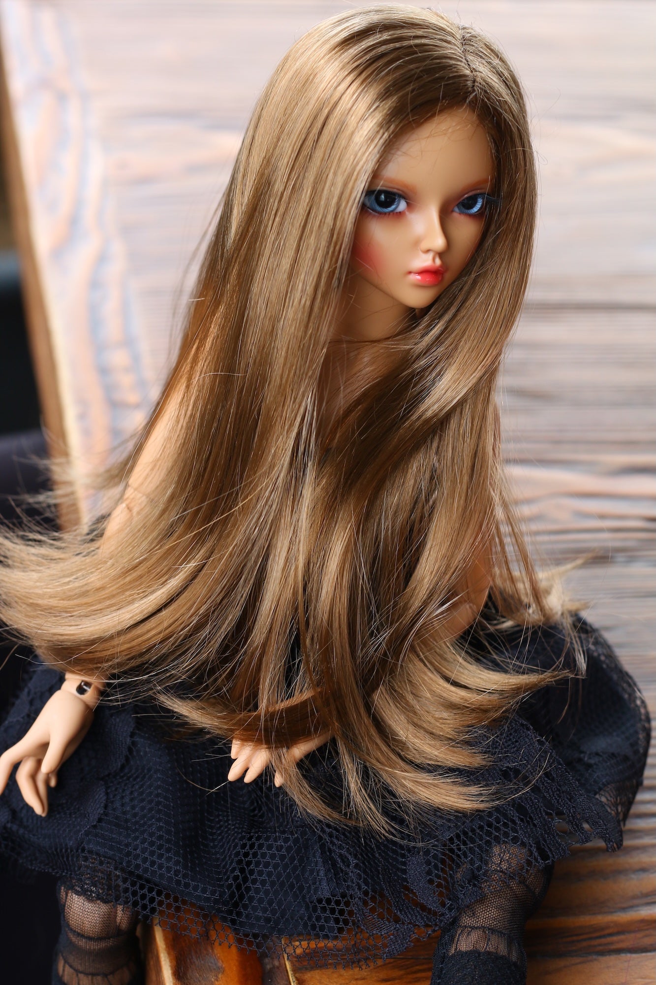 BJD Wig – Hazel Extra Soft | Cap 7–8 inch