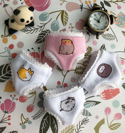 Blythe White Cat Print Panty